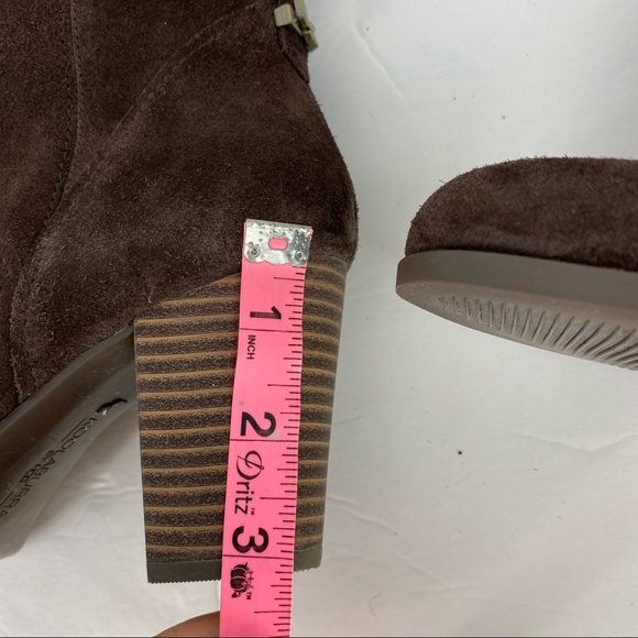 UGG Koolaburra Elinda Knee High Boots NEW Suede Brown Block Heel Western - Picture 13 of 14